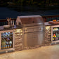 Perlick Signature Series 24" Marine Grade Refrigerator with Stainless Steel Solid Door Hinge Left