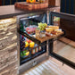 Perlick Signature Series 24" Marine Grade Refrigerator with Stainless Steel Solid Door Hinge Left