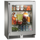 Perlick Signature Series 24" Marine Shallow Depth Refrigerator with Fully Integrated Panel-Ready Glass Door Hinge Left with Lock