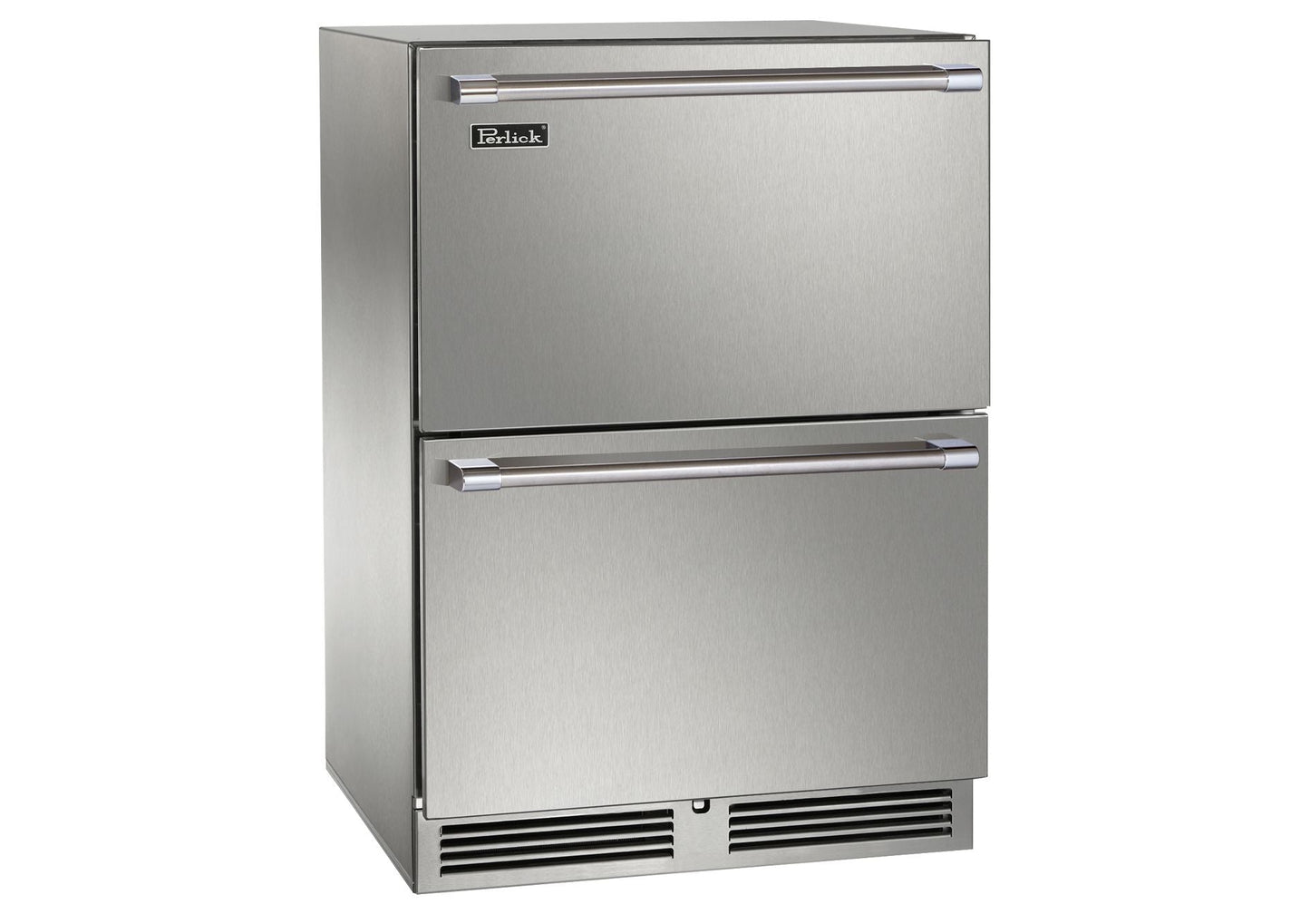 Perlick Signature Series 24" Outdoor Dual-Zone Freezer/Refrigerator Drawers Fully Integrated Panel-Ready
