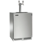 Perlick Signature Series 24" Outdoor Keg Dispenser - Dual Tap with Stainless Steel Solid Door Hinge Right with Lock
