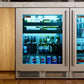 Perlick Signature Series 24" Shallow Depth Indoor Beverage Center with Fully Integrated Panel-Ready Solid Door Hinge Left with Lock