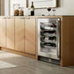 Perlick Signature Series 24" Shallow Depth Indoor Wine Reserve with Fully Integrated Panel-Ready Glass Door Hinge Right with Lock