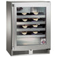 Perlick Signature Series 24" Shallow Depth Indoor Wine Reserve with Stainless Steel Solid Door Hinge Right with Lock