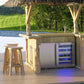 Perlick Signature Series 24" Shallow Depth Outdoor Wine Reserve with Fully Integrated Panel-Ready Glass Door Hinge Left with Lock