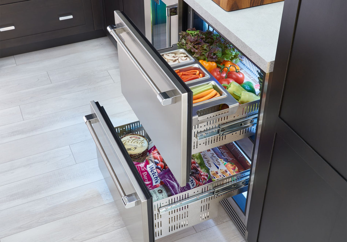 Perlick Signature Series 24" Stainless Steel Indoor Refrigerator Drawers