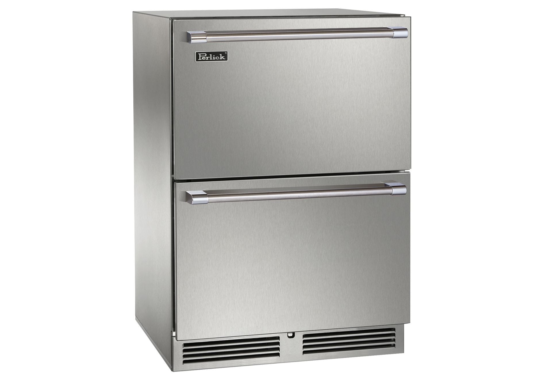 Perlick Signature Series 24" Stainless Steel Outdoor Dual-Zone Freezer/Refrigerator Drawers with Lock