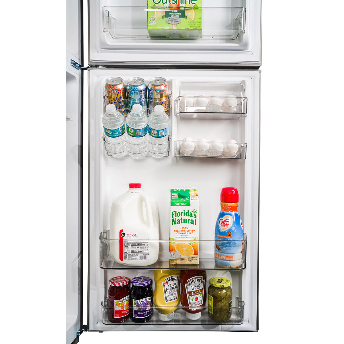 Premium Levella 11.6 ft³ Inox Frost-Free Refrigerator With Chiller Zone and Easy-Slide Food Pan
