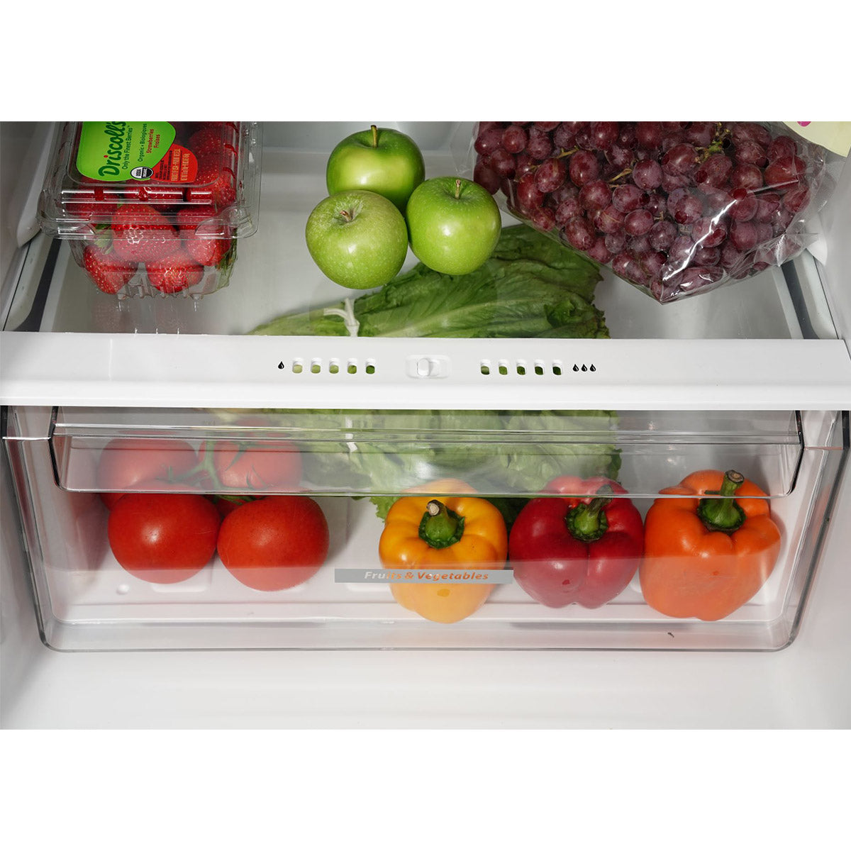 Premium Levella 11.6 ft³ Inox Frost-Free Refrigerator With Chiller Zone and Easy-Slide Food Pan