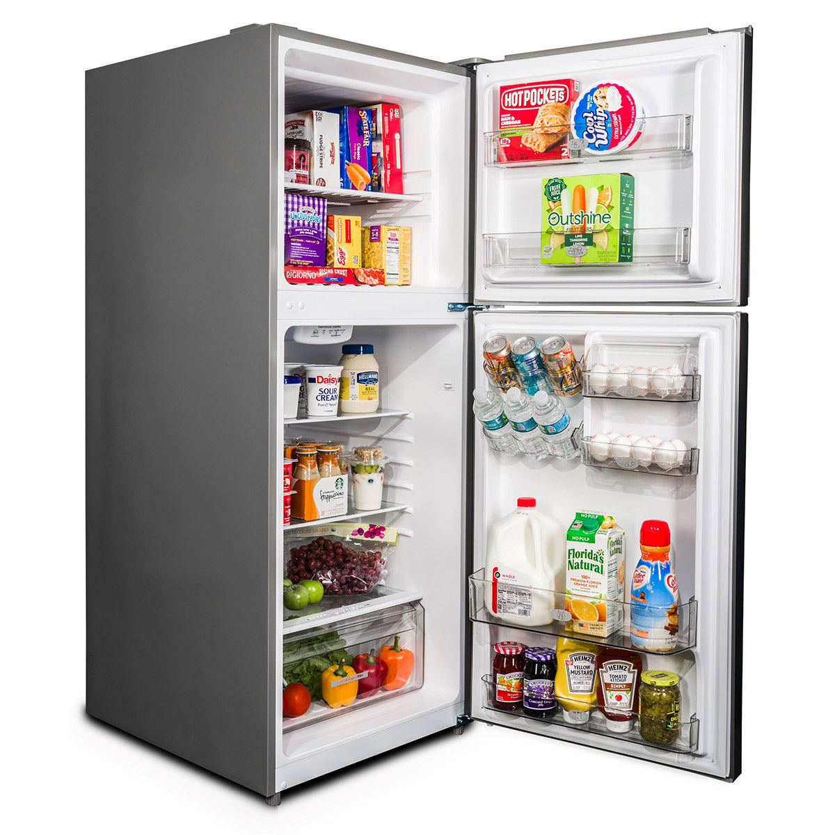 Premium Levella 11.6 ft³ White Frost-Free Refrigerator With Chiller Zone and Easy-Slide Food Pan
