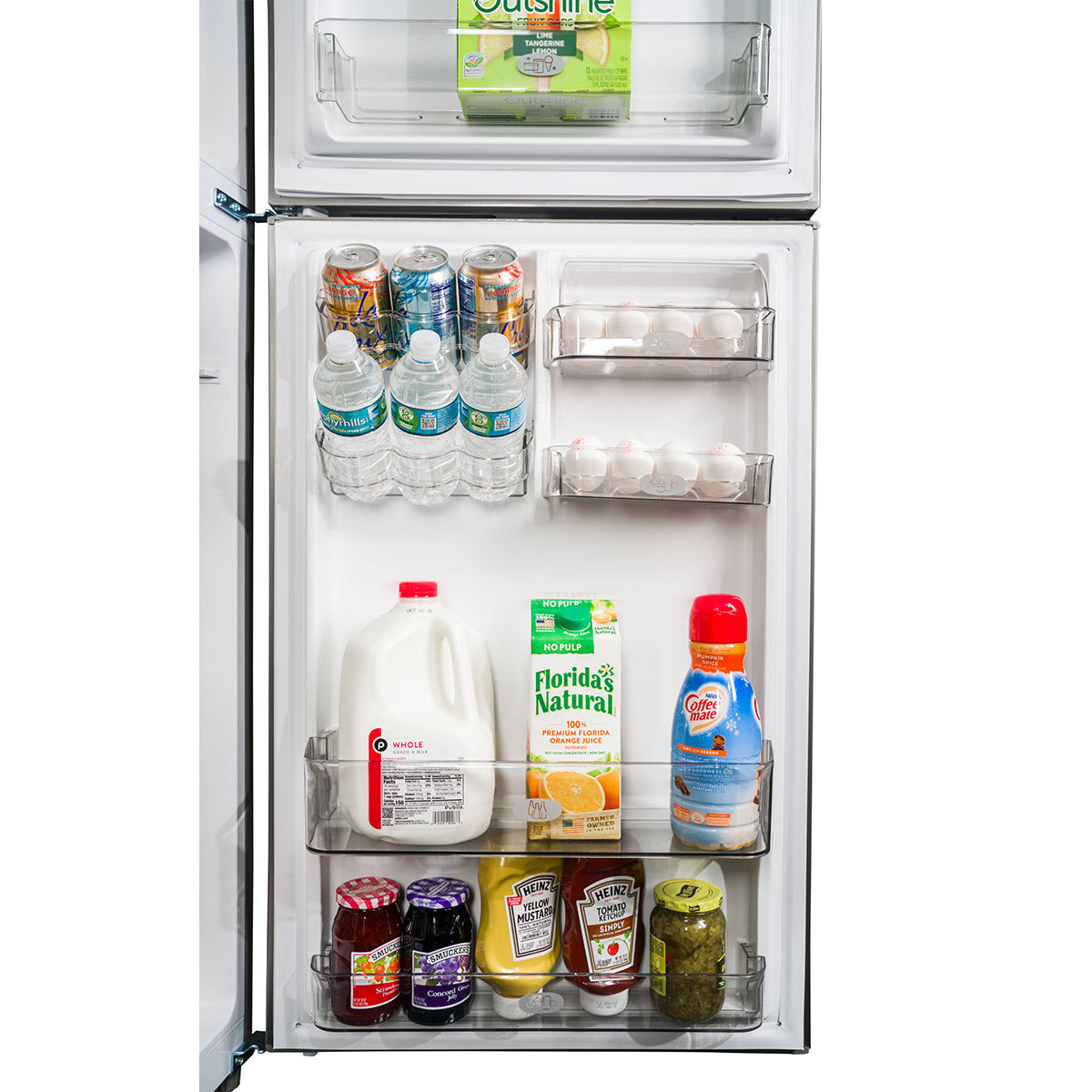 Premium Levella 11.6 ft³ White Frost-Free Refrigerator With Chiller Zone and Easy-Slide Food Pan
