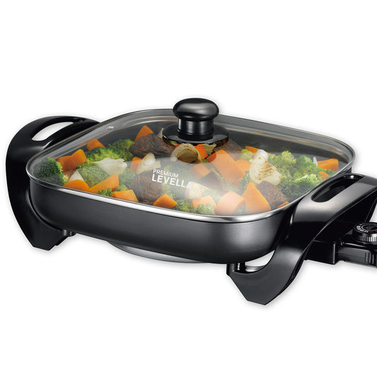 Premium Levella 12" Black Electric Skillet