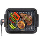 Premium Levella 12" Black Non-stick Electric Indoor Grill With Detachable Oil Tray and Plate