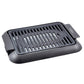 Premium Levella 12" Black Non-stick Electric Indoor Grill With Detachable Oil Tray and Plate