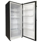 Premium Levella 14.0 ft³ Black Frost-Free Upright Freezer With Inox Reversible Door