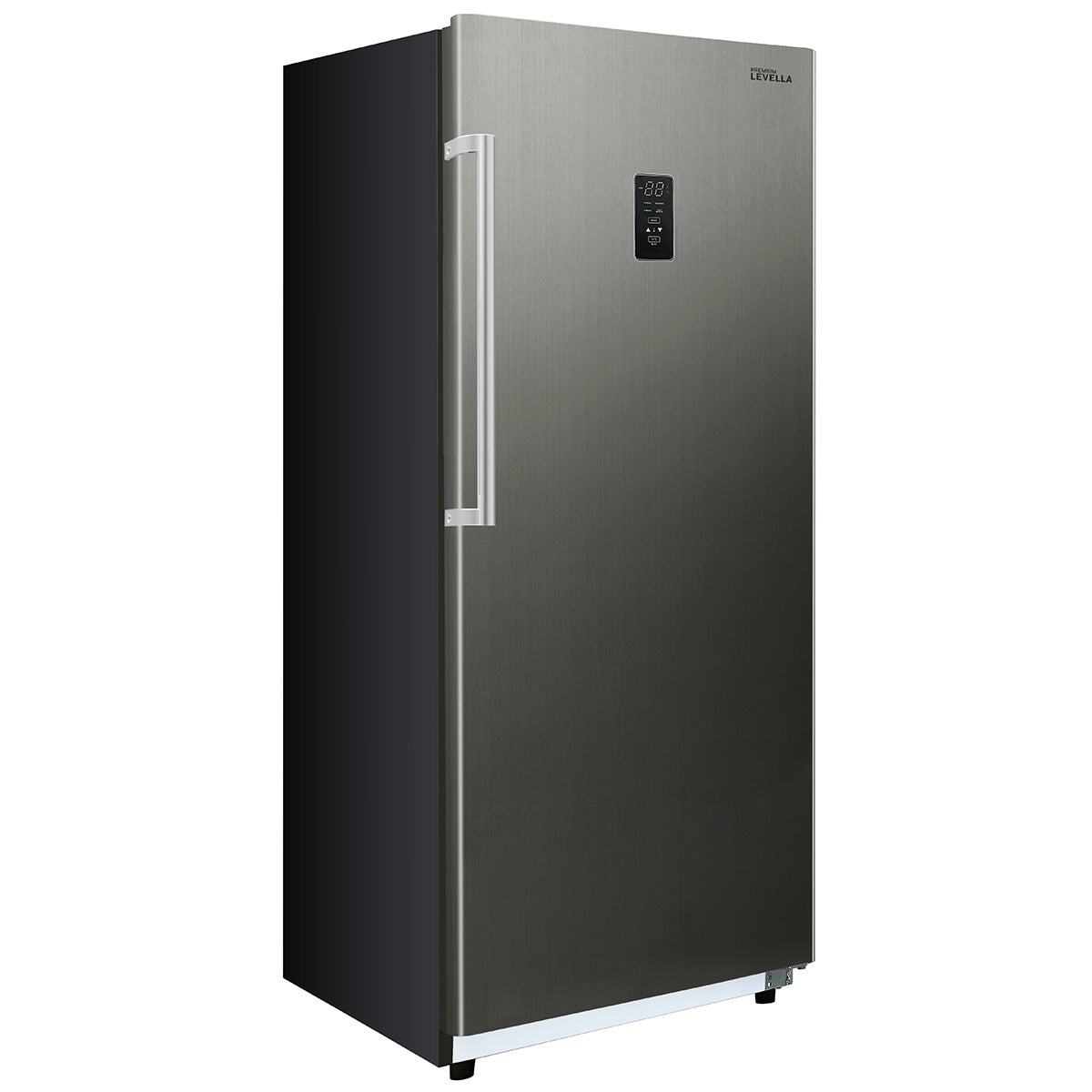 Premium Levella 14.0 ft³ Black Frost-Free Upright Freezer With Inox Reversible Door