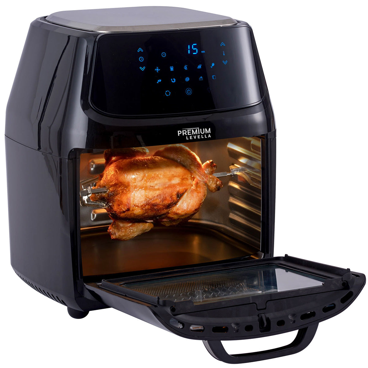 Premium Levella 16.9 Qt Black Digital Air Fryer