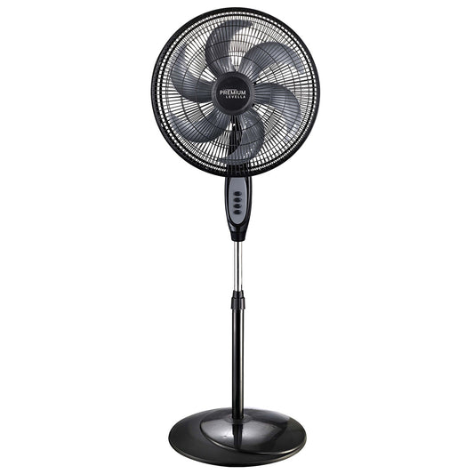 Premium Levella 18" Black Stand Fan