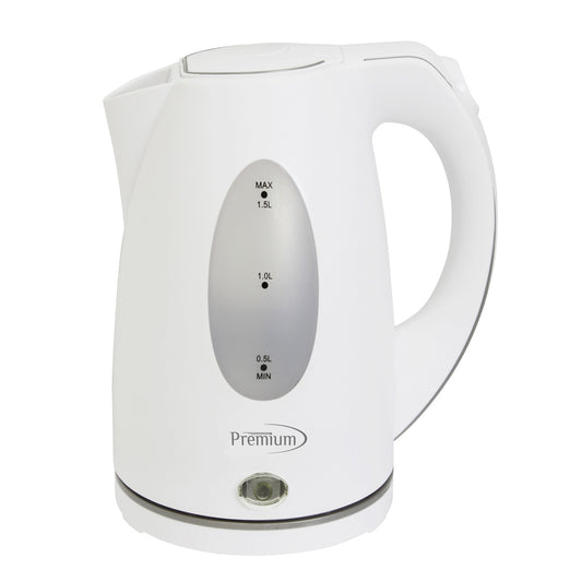 Premium Levella 1.6 Qt White Cordless Electric Tea Kettle