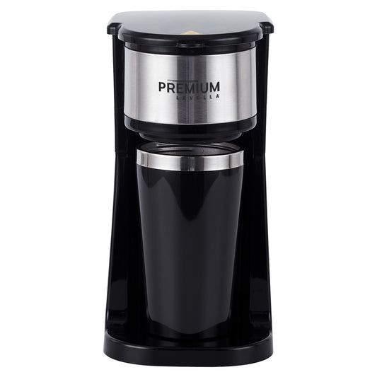 Premium Levella 2-Cup Black Coffee Maker
