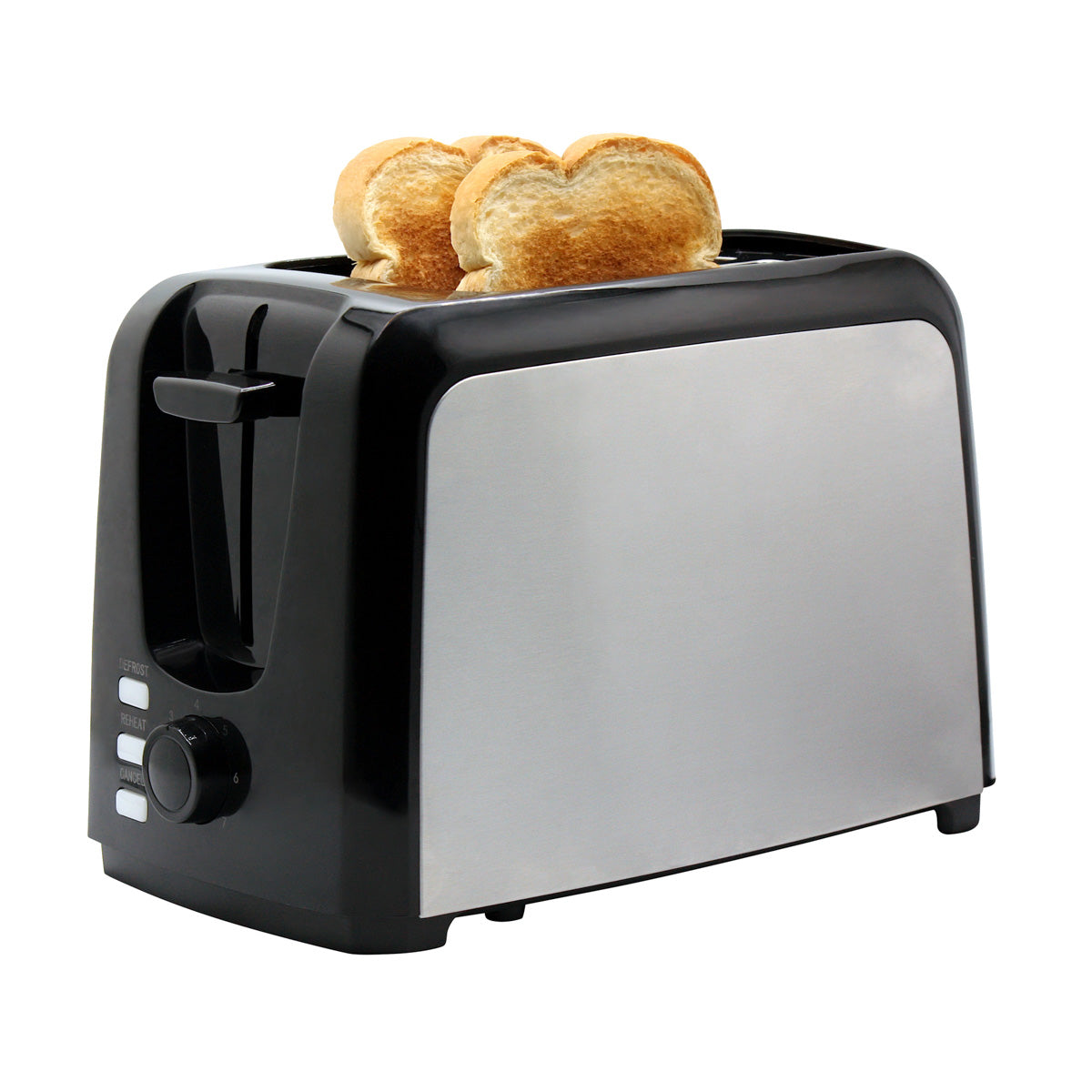 Premium Levella 2-Slice Stainless Steel Toaster With Removable Crumb Tray