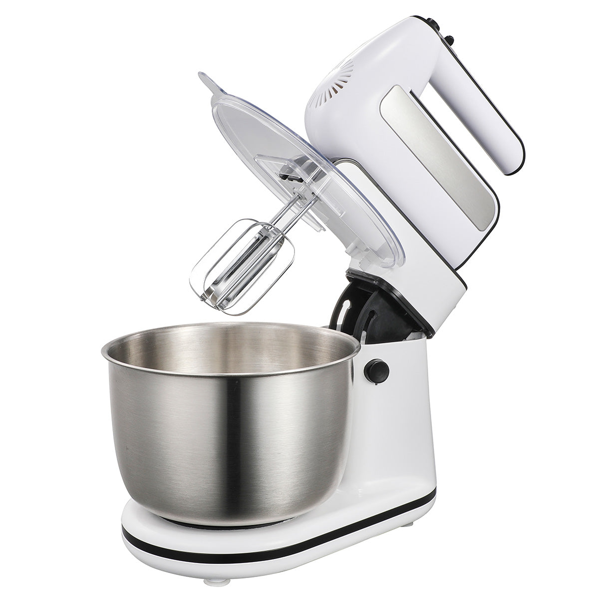 Premium Levella 2-in-1 Stand & Hand Mixer With 3L Automatic Rotating Bowl, 2 Beaters, and 2 Dough Hooks