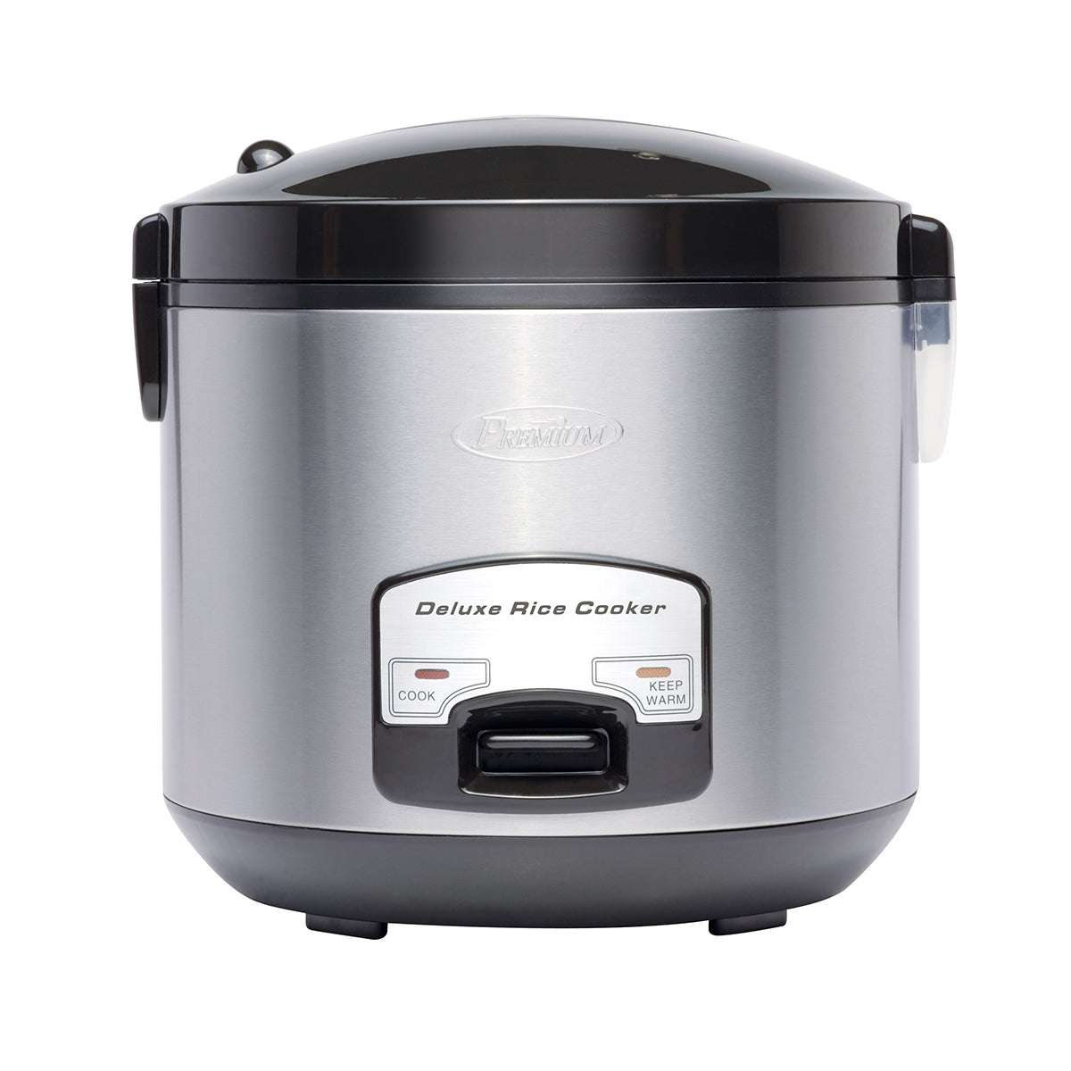 Premium Levella 20-Cup Stainless Steel Deluxe Rice Cooker With Removable Non-stick Cooking Pot