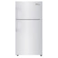 Premium Levella 20.5 ft³ White Refrigerator With Automatic Ice Maker and Automatic Defrost