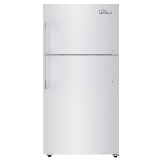 Premium Levella 20.5 ft³ White Refrigerator With Automatic Ice Maker and Automatic Defrost