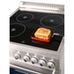Premium Levella 24" Brushed Silver Freestanding Electric Stove With Air Fry Function