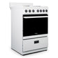 Premium Levella 24" White Freestanding Electric Stove With 4 Spiral Hot Plate
