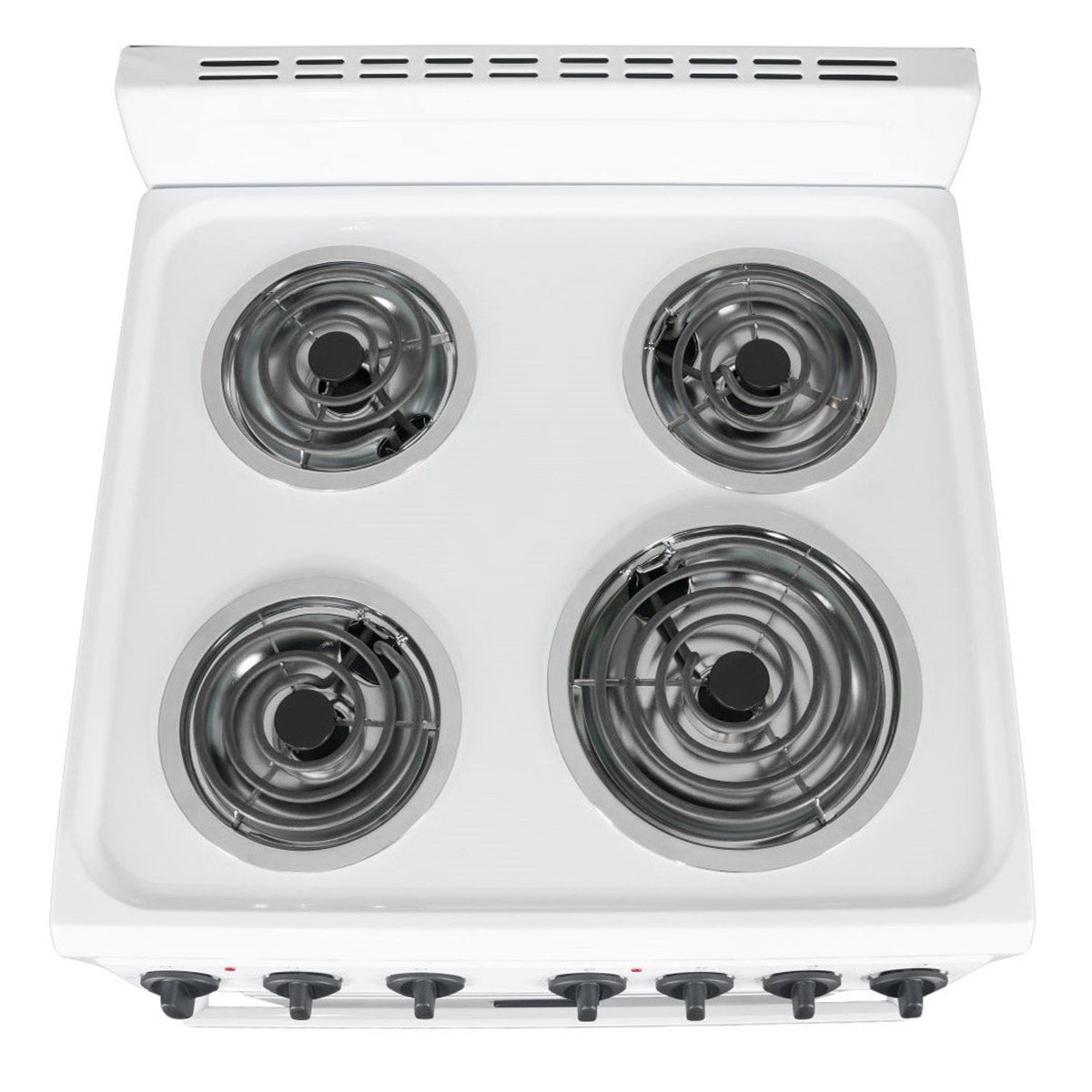 Premium Levella 24" White Freestanding Electric Stove With 4 Spiral Hot Plate