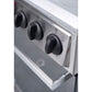 Premium Levella 24" White Freestanding Electric Stove With 4 Spiral Hot Plates, 1 Bake Tray, and 1 Bake Wire