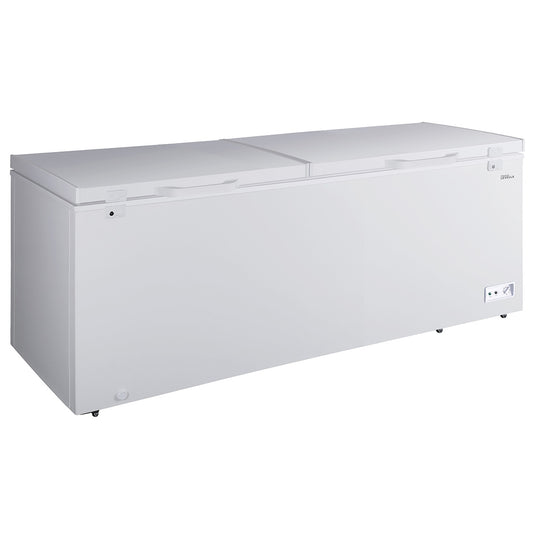 Premium Levella 25 ft³ White Chest Freezer With 2 Wire Baskets