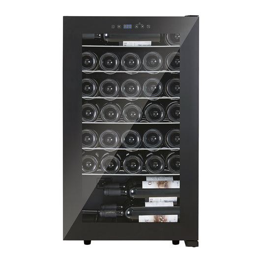 Premium Levella 34-Bottle Stainless Steel Auto Frost Wine Cooler