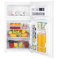 Premium Levella 3.1 ft³ White Energy-Saving Refrigerator-Freezer With Reversible Door and Adjustable Legs