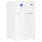 Premium Levella 3.1 ft³ White Energy-Saving Refrigerator-Freezer With Reversible Door and Adjustable Legs
