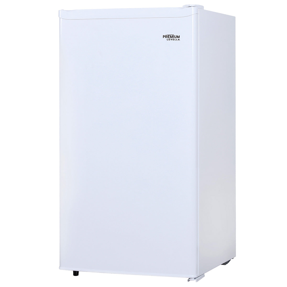 Premium Levella 3.2 ft³ White Energy-Saving Refrigerator With Reversible Door and Adjustable Legs