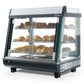 Premium Levella 3.4 ft³ Stainless Commercial Countertop Warmer Display Case With 3 Adjustable Shelves