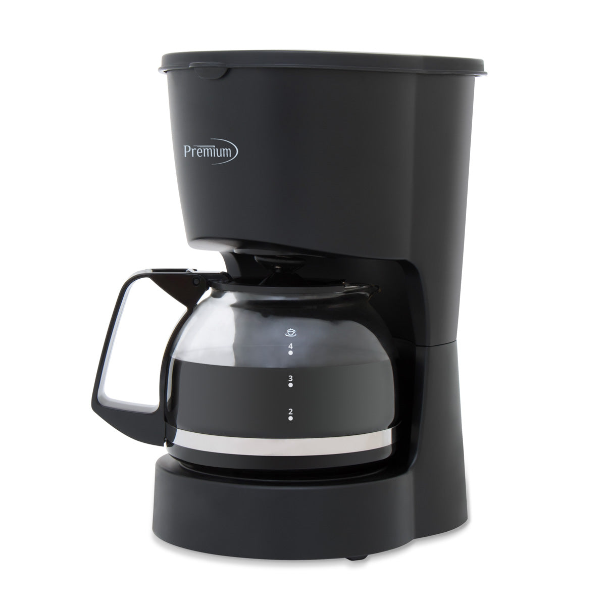 Premium Levella 4-Cup Black Coffee Maker Compatible With #2 Cone Paper Filters