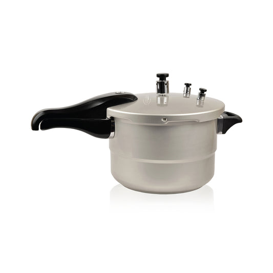 Premium Levella 4.25 Qt Silver Pressure Cooker With Auto-lock Handles