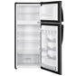 Premium Levella 4.4 ft³ Black Energy-Saving Refrigerator With Inox Reversible Door and Adjustable Legs