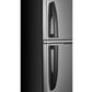 Premium Levella 4.4 ft³ Black Energy-Saving Refrigerator With Inox Reversible Door and Adjustable Legs