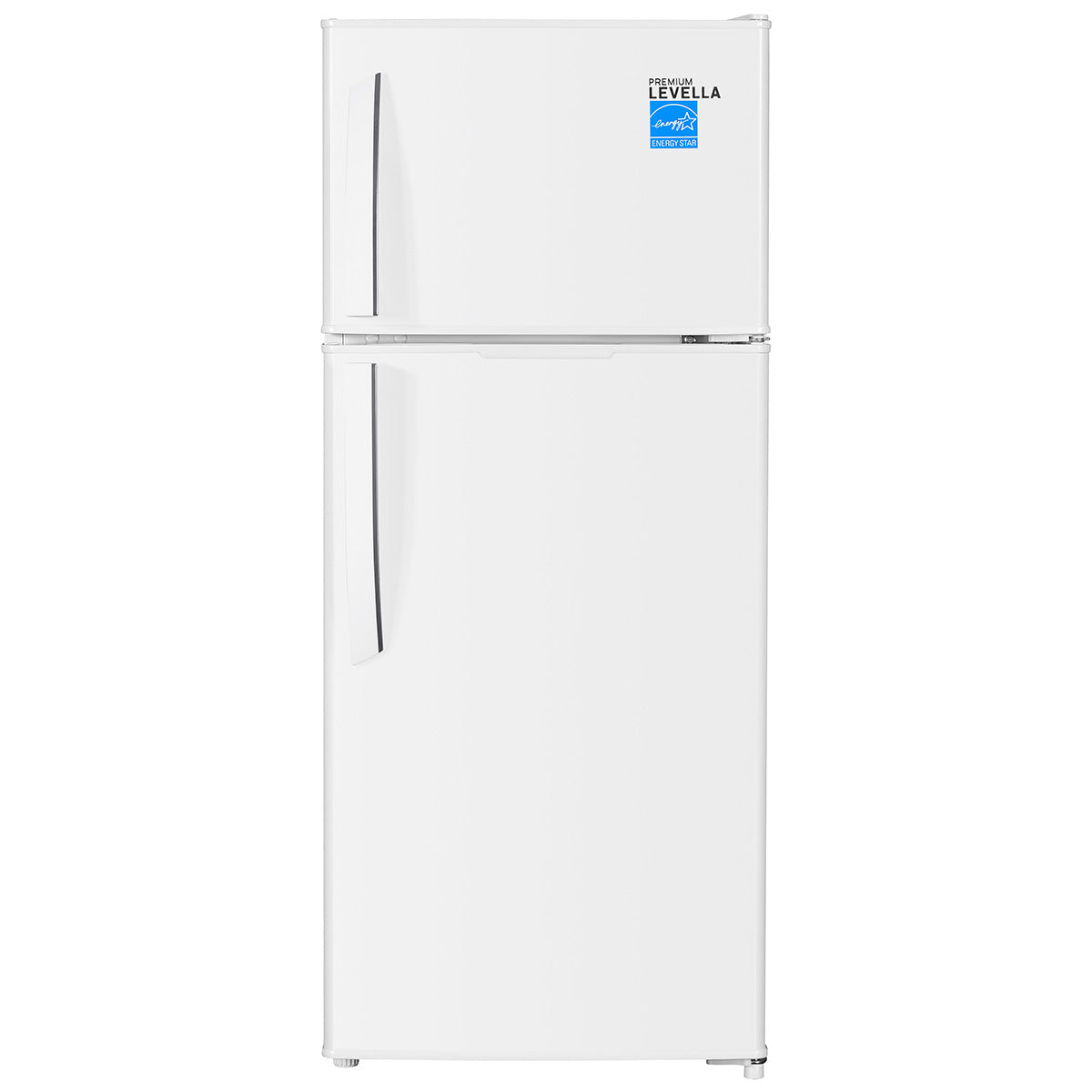 Premium Levella 4.4 ft³ White Energy-Saving Refrigerator-Freezer With Reversible Door and Adjustable Legs