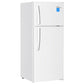 Premium Levella 4.4 ft³ White Energy-Saving Refrigerator-Freezer With Reversible Door and Adjustable Legs