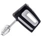 Premium Levella 5-Speed Black and Chrome 2-in-1 Stand & Hand Mixer With 3L Stainless Steel Bowl, 2 Beaters, and 2 Dough Hooks