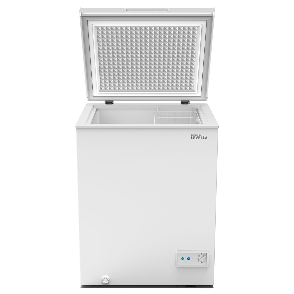 Premium Levella 5.0 ft³ White Chest Freezer With Wire Basket
