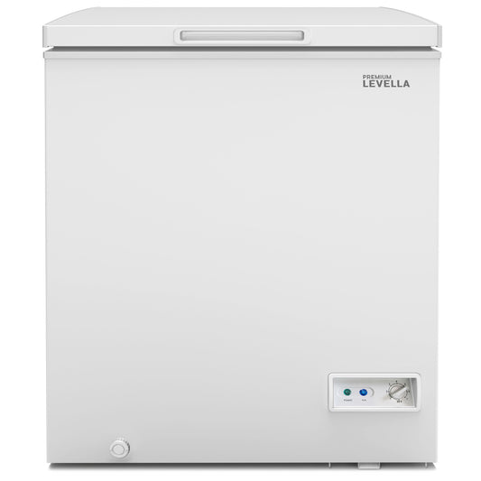Premium Levella 5.0 ft³ White Chest Freezer With Wire Basket
