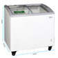 Premium Levella 5.9 ft³ White Showcase Freezer With Aluminum Front Frame