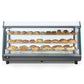 Premium Levella 6.6 ft³ Stainless Commercial Countertop Warmer Display Case With 3 Adjustable Shelves